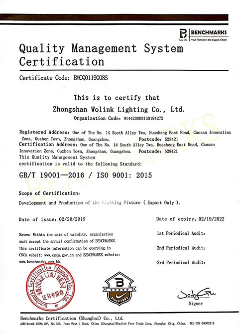 ISO90001:2015 - Certifications - Vorlane - Vorlane